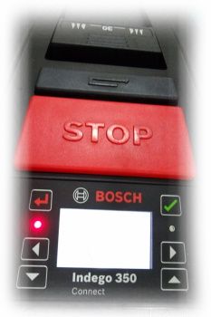Bosch Indego S+ 350 Connect Control Panel